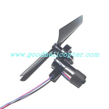 shuangma-9120 helicopter parts tail motor + tail motor deck + tail blade - Click Image to Close